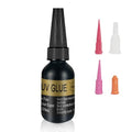 Riverruns UV Clear Glue Three Formula Thick,Thin and Super Flew +12 LED UV Power Light Fly Tying for Building Flies Flies Heads Bodies and Wings Tack Free - color: UV flex glue