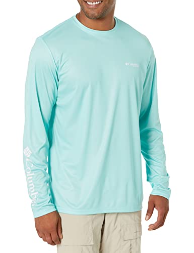 Columbia Men's Terminal Tackle PFG Statetriot Long Sleeve - color: Gulf Stream/White Fl, size: X-Large