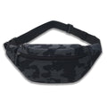 Camouflage Waist Bag, Dark Camo, 10x3x5.2in | Waterproof, Oxford Cloth, Multi-Layer, Sport Fanny Pack, Outdoor Phone Sling Bag - color: Dark Camo