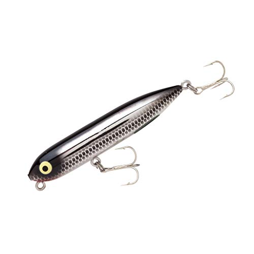 Heddon Zara Spook Topwater Fishing Lure - Legendary Walk-The-Dog Lure - color: Black Shiner, style: Zara Puppy (1/4 Oz)