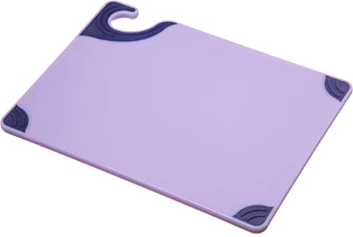 San Jamar Cutting Board,Plastic,9"W,12"L CBG912PR - 1 Each - color: Purple