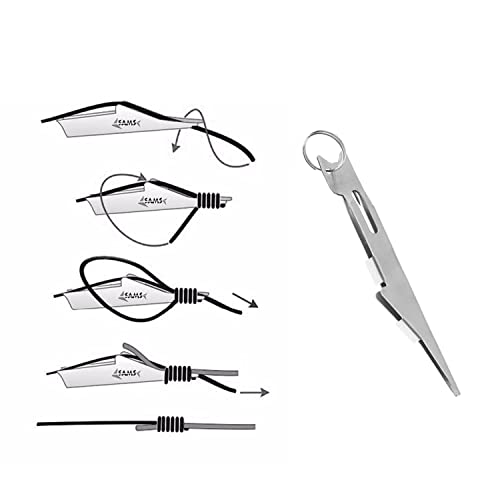 ZYAMY Tie Quick Knot 10cm Fishing Knot Tying Tool Quick Tie Fishing Knot Tool, Fly Fishing Angler Accessories for Hooks, Lures and Lines