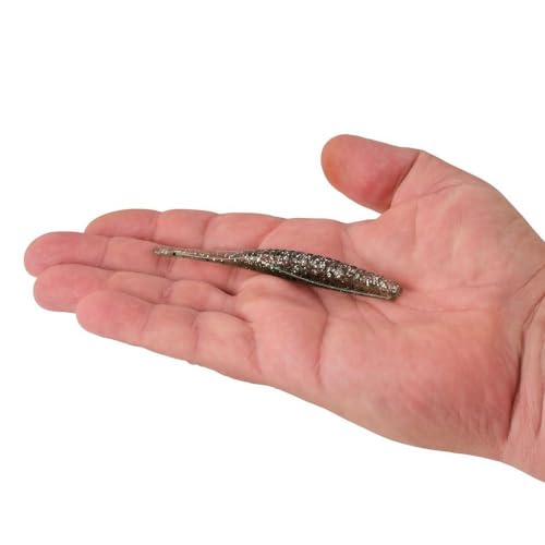 Berkley PowerBait Saltwater Bonga Stick Fishing Soft Bait, Irresistible Scent and Flavor, Ideal for Bass, Redfish, Trout and More - color: Silver Flash, size: 4"
