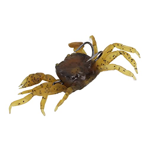 Crab Lures, Soft Bait with Hooks, Artificial Crab Bait 8Pcs 5.1in 1.2oz for Freshwater Saltwater Lake River Ocean Fishing Enthusiasts