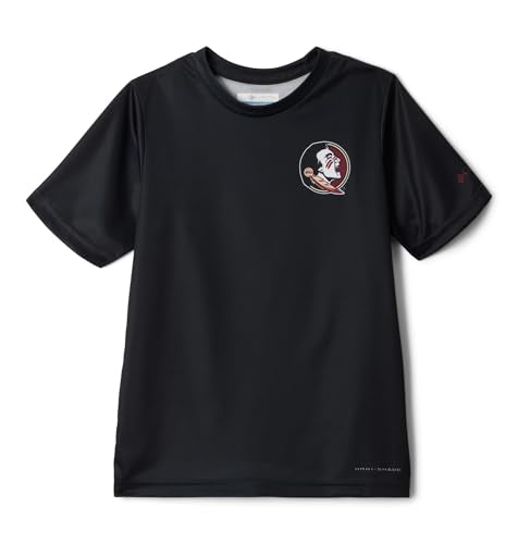 Columbia Boys Collegiate Terminal Tackle Short Sleeve Shirt - color: Fsu - Black, size: X-Large