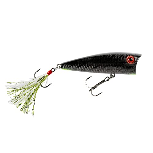 Rebel Pop-R Feathered Topwater Popper Fishing Lure - color: Last Call