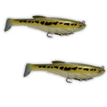 USA Bass Tackle Magnum Swimbait - Paddle Tail Swimbaits Pre Rigged Fishing Lures Premium Lure with Strong Owner Hook, Magdraft Style Bait for Giant Freshwater Predator Fish - color: Leia's Baby Bass