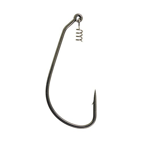 Berkley Fusion19 Wide Gap Live Bait Hooks, Size 4 Fishing Hooks, Needle Point with SlickSet Coating for Easy Penetration, Forged for Added Strength - color: Smoke Satin, size: 6/0, style: Swimbait
