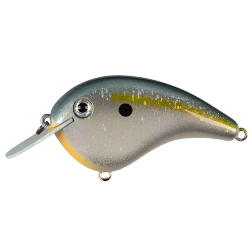 Strike King Chick Magnet Jr. Crankbait Fishing Lure, 1/4 oz, Dives 4-6 Feet, Premium Hooks - color: Sexy Shad 2.0