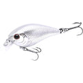 Lucky Craft LC 0.3 Squarebill Crankbait, Silent Fishing Lure for Bass Trout and Pike, Made in Japan, Freshwater Fishing Gear, Hard Bait Bass Lures - color: 074 Chrome