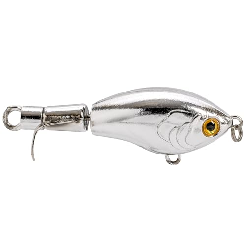 Strike King Bitsy Chickin Fishing Lure, Topwater Plopper, 2 1/2-Inches, 1/4-Ounce - color: Carolina Chrome