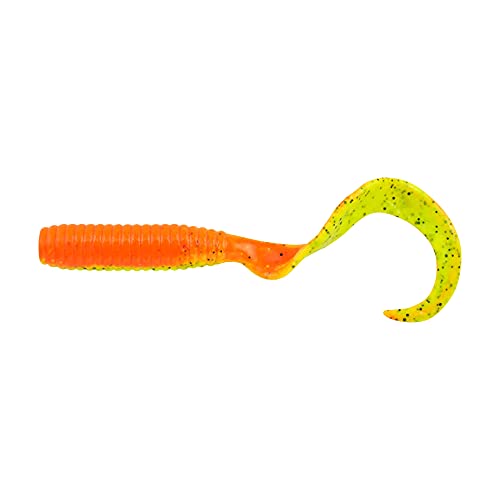 Berkley Gulp! Grub Saltwater Fishing Soft Bait - color: Firetiger, size: 8- Inch