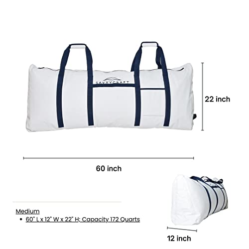 Savvycraft Waterproof Insulated Fish Kill Bag, Leakproof, 60" L x 12" W x 22" H - style: Flat Bottom: 60"l X 12"w X 22"h