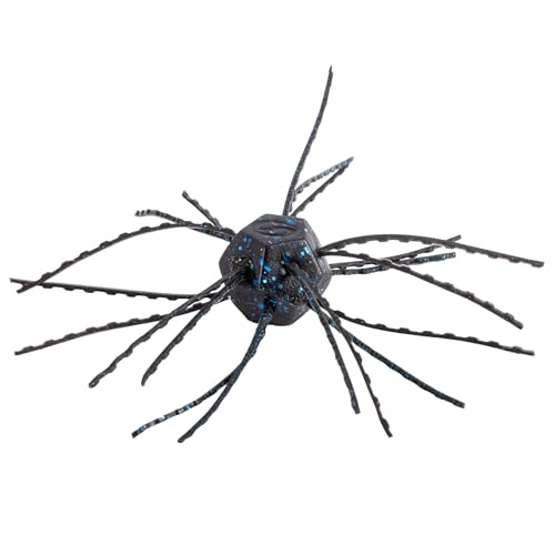 Strike King Tumbleweed Floating Fishing Lure, Finesse Creature Bait, 3-Inches, 4-Pack - color: Black & Blue