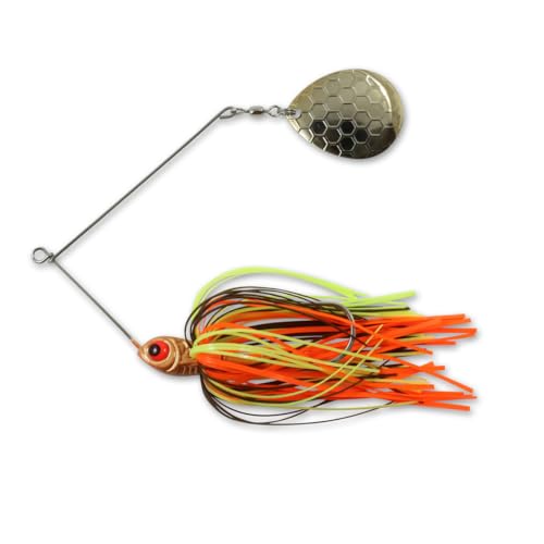 Northland Fishing Tackle Reed Runner Single Spin - Premium Spinner Baits for Freshwater - Assorted Lures for Bass, Pike, and Musky in 15 Colors & 3 Sizes - color: Crawfish, size: 1/2 Oz