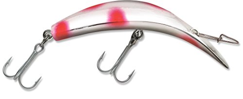 Luhr Jensen K15 Kwikfish Rattle Spoon - color: Silver/Flo. Red Dot