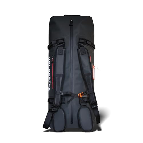 Uncharted Supply Co. The Vault Waterproof Duffel Bag - Airtight bag with Backpack Straps, Carry-On Size, Perfect for travel, boating, camping, recreation. (Black, 100L) - color: Black, size: 100L