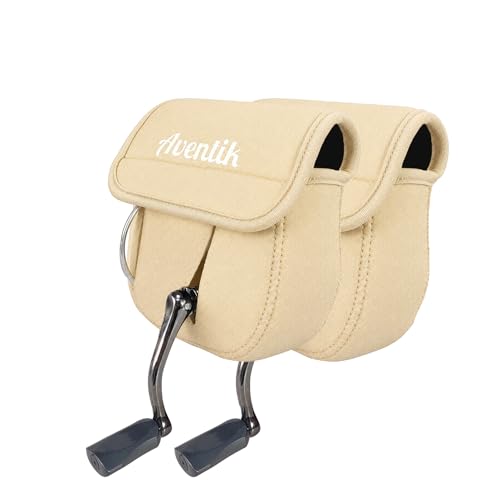 Aventik Neoprene Spinning Reel Cover Bag Pouch Fishing Reel Protective Case Reel Sleeve Glove Fits 200 500 1000 2000 3000 4000 5000 6000 Series Spinning Reels (2 PACK, M(3000-6000)) - style: 2 Pack, M(3000-6000)