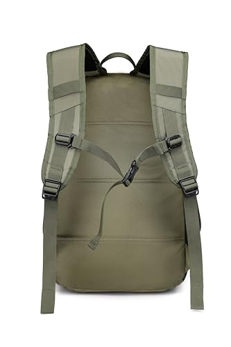 Wotony Military Tactical Backpack for Men Army 3 Days Assault Pack Bag with Molle System for Outdoor Adventures (Military green, 25L) - color: Military Green, size: 25L