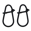 Crankbait Snaps & Snap Clips for Bass Lures, Duolock Snaps Fishing Freshwater, Duo Lock Fast Snaps Stainless Steel Higher Tensile Strength - size: SIZE(00+0+1+2)50PcsEachBlack