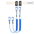 Booms Fishing T02 Fishing Pole Tether, Kayak Paddle Leash, Paddle Board Fishing Accessories, Heavy Duty Fishing Lanyard for Fishing Tools/Rods/Paddles - color: Blue with 5.9" RB1 Belt, 2pcs