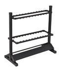 JOYWAVE Aluminium Fishing Rod Holders, Portable Fishing Rod Rack, Holds Up to 24 Rods, Modern Matte Black, 27.9x12.6x27.5 inches - color: Matte Black
