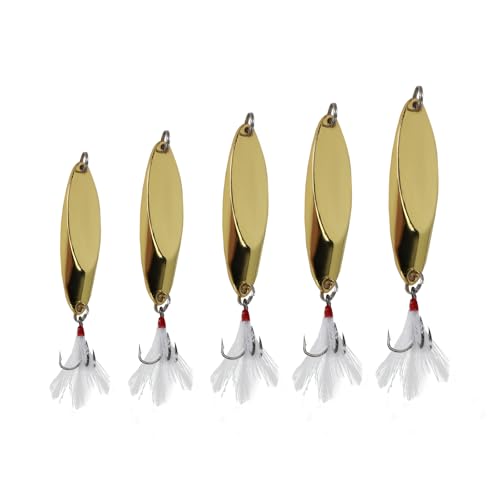 Fishing Lures Fishing Spoons - color: Gold