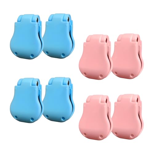 8-Piece Multifunctional Telescopic Rod Clip | Auto Fixed Fishing Pole Holder with Elastic Strap for Various Size Poles