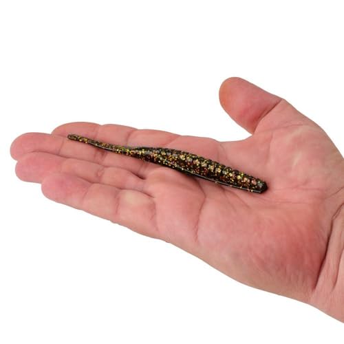 Berkley PowerBait Saltwater Bonga Stick Fishing Soft Bait, Irresistible Scent and Flavor, Ideal for Bass, Redfish, Trout and More - color: Dark Night, size: 5"