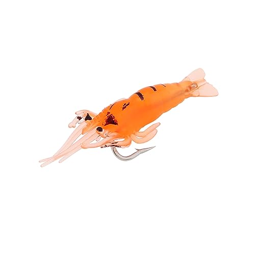 15pcs Shrimp Bait Hooks, Soft Fishing Lure Soft Bait, Soft Prawn Fishing Lures - color: Multi-color