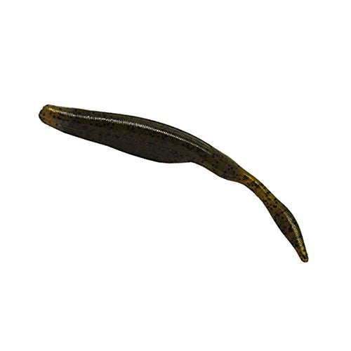Strike King KVD Perfect Plastics Caffeine Shad Fishing Lure, Soft Plastic Jerkbait, Unique Air-Filled Bubble Tail, Heavy Salt, Coffee Scent - color: Green Pumpkin