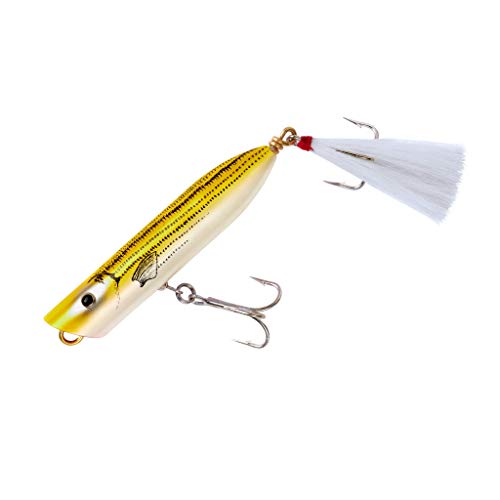 Creek Chub Striper Strike Slow-Sinking Long-Casting Fishing Lure - Saltwater Grade - color: Yellow Croaker, size: 4 1/4" (1 1/2 oz)