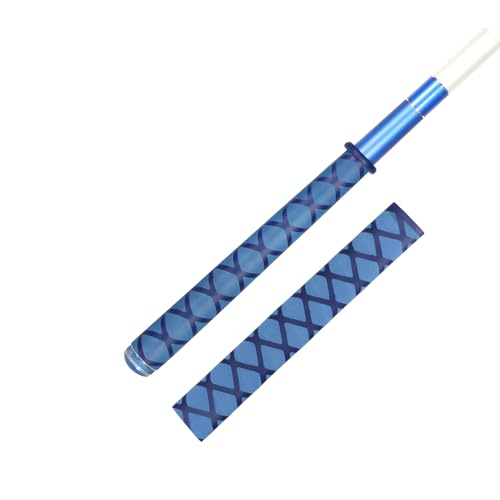 Fishing Rod Handle Grip Pole Wrap X-Tube Heat Shrink Tubing Non-Slip Insulated Abrasion Sleeve-Length:39" Diameter:55/64" (Blue) - color: Blue, size: Diamter:22mm"(55/64 inch)