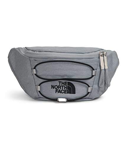 THE NORTH FACE Jester Lumbar Pack | Fanny Pack With Water Repellent Finish, 2.2 Liters, Crossbody Adjustable Strap - color: Mid Grey Dark Heather/TNF Black