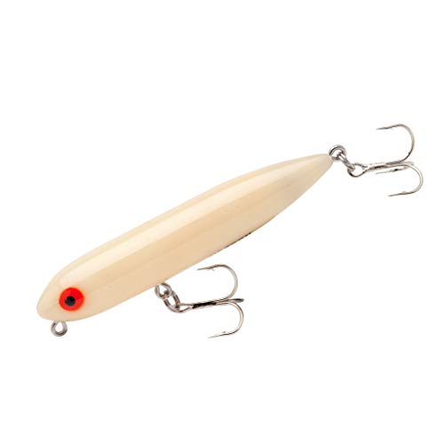 Heddon Zara Spook Topwater Fishing Lure - Legendary Walk-The-Dog Lure - color: Bone, style: Zara Puppy (1/4 Oz)