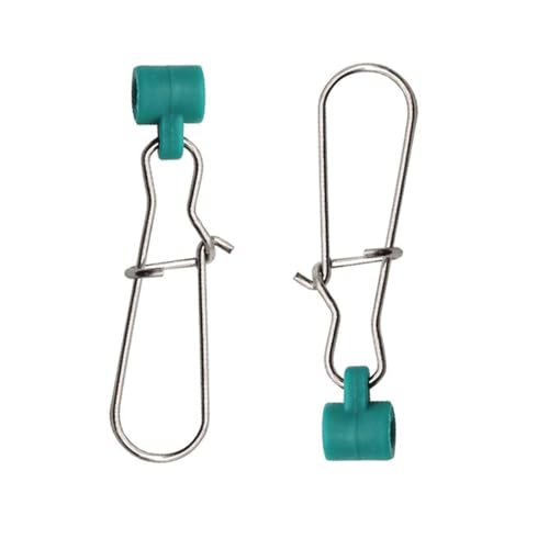10/20/30/40pcs Fishing Weights Slides with Duo Lock Snaps,Large and Heavy Saltwater Sinker Weights Connector for Braided Line,Catfish Rig,Fishing - size: 20 Pieces