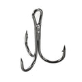 PATIKIL Treble Fish Hooks, Carbon Steel Sharp Round Bend Hook Triple Barbed Hook for Freshwater Saltwater - color: Black, size: 23mm/0.91"