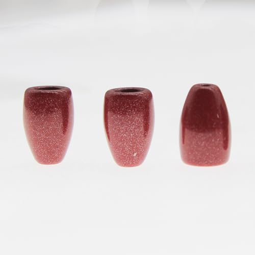 10 Pack Tungsten Weights, Bullet Weights for Bass Fishing Tungsten Worm Weights Fishing Weights Sinkers for Texas Rig and Carolina Rig - color: Red