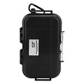 Tiiyee Small Waterproof Boxes of Plastic Case Shockproof Airtight Container Case Portable Airtight Carry Box Black Dry - color: black