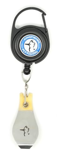 Kingfisher Fly Fishing Zinger with Wide Nipper - color: Brass/Silver