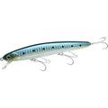 LUCKY CRAFT FlashMinnow 110, Super Glow Series, Saltwater Fishing Lures, Jerkbait Surf Fishing Accessories and Gear, 1-2 ft Slow Suspending Topwater Lure, Halibut and Bass Fishing Lures - color: 702 Zebra Sardine
