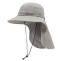 TOP-EX Cooling Sun Hat with Neck Flap – UPF 50+ Wide Brim Breathable Hat for Hiking, Fishing & Big Heads - color: Light Grey, size: Large-X-Large