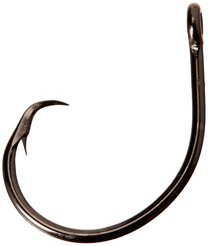 Mustad Classic 39944 Standard Wire Demon Perfect in Line Wide Gap Circle Hook | Saltwater Freshwater Hooks for Tuna, Catfish, Bass and More - size: Size 4/0 - Pack of 50
