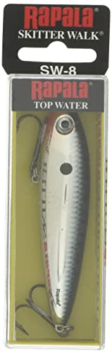 Rapala Rapala Skitter Walk 08 Fishing Lure 3 125 Inch - color: Chrome, size: Size 8, 3.125-Inch