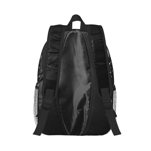 Star Heart Cute Black And White 15 Inch Backpack Laptop Travel Bag For Men Women With Multiple Pockets Casual Hiking Gym Sport - color: Star Heart Cute Black and White