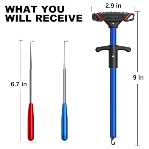 SNAIL TRAIL Fish Hook Remover Tool - Suitable for Most Types of Lures. Fishing Pliers for Fishhook Removal, Saltwater Dehooker Gear, Gifts for Beginners & Pro Fisherman - color: 3pcs