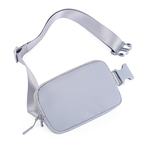 CLUCI Small Belt Bag for Women, Crossbody Everywhere Waist Packs Trendy, Women's Fanny Pack with Adjustable Strap - color: A1-Grey