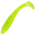 Paddle Tail Swimbaits, 2.5 inch/3inch Soft Lures Fishing Trout Crappie Bass for Freshwater and Saltwater 75PCS/60PCS - color: Chartreuse Translucent, size: 3 inch, 60 PCs