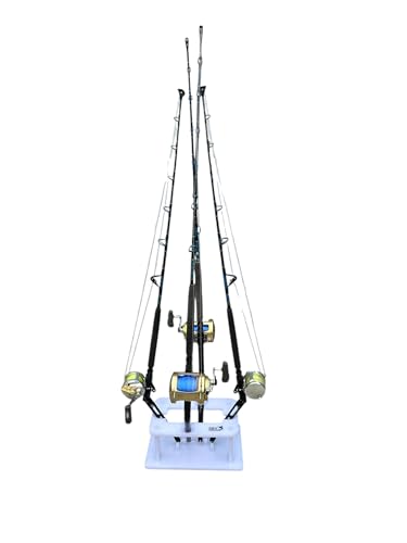 4 Bent Butt Fishing Rod Rack Storage Organizer Pole Holder Garage Stand