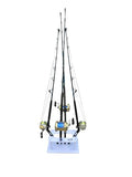 4 Bent Butt Fishing Rod Rack Storage Organizer Pole Holder Garage Stand